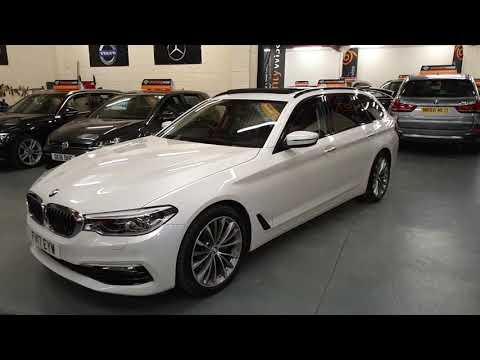 2017 BMW 5 Series 520d Touring SE Auto Pearl White Diesel Estate