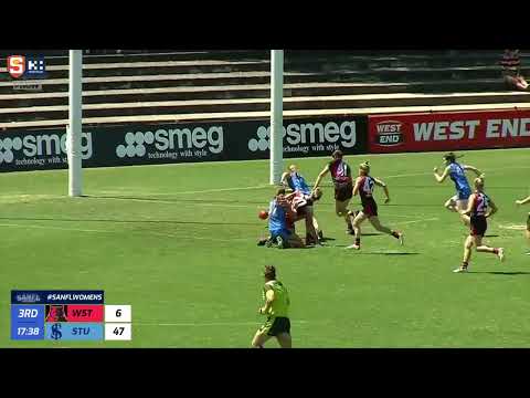 Rd 4 Hostplus SANFLW Snapshot - Kate Walsh with a clever goal assist