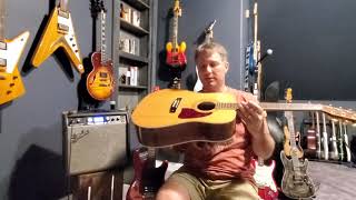 Video thumbnail for Ibanez AW-500 Acoustic Guitar 1990's by Amos Moses