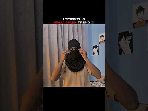 ninja mask tutorial 🔥🥷