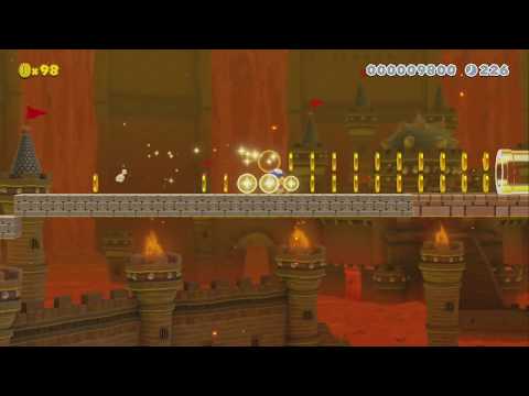 Bowsers rising lava stage by dawidpro06 - Super Mario Maker 2 - No Commentary 1bx