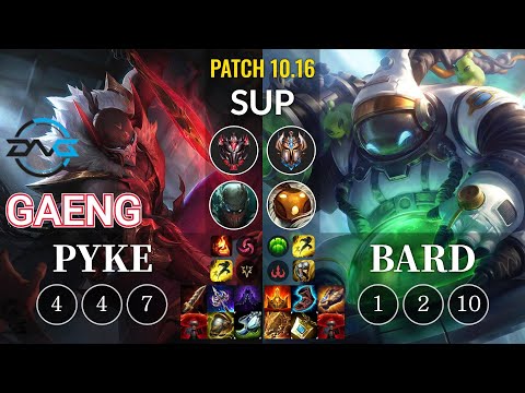 DFM Gaeng Pyke vs Bard Sup - KR Patch 10.16