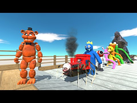 Freddy Fazzbear PYRAMID DEATH RUN - Animal Revolt Battle Simulator