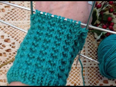 Einfaches Strickmuster in Runden