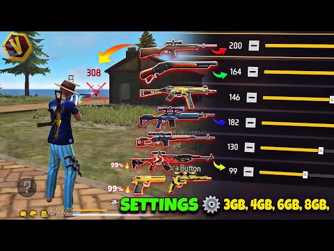 Free Fire Auto Headshot Trick 2025 Sensitivity | 3gb, 4gb, 6gb, 8gb Ram Headshot Sensitivity Setting