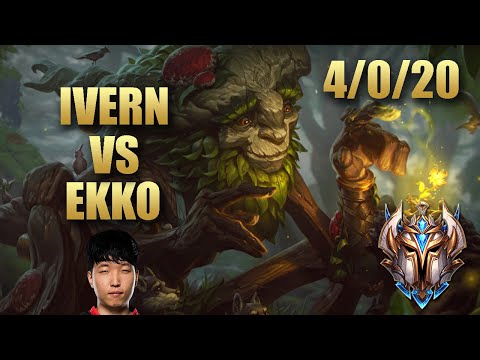 CG Lira Ivern Jungle Vs Ekko - KR Challenger Patch 9.20