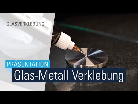 Professionelles Glaskleben mit Bohle - Glas-Metall mit UV-Klebstoff