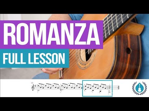 Romanza (Spanish Romance) for guitar : Full Lesson