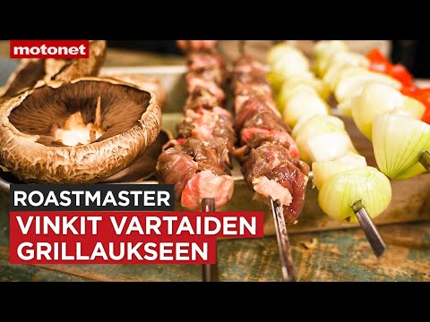 , title : 'Herkulliset vartaat grillissä | Roastmaster-grillausvinkit'