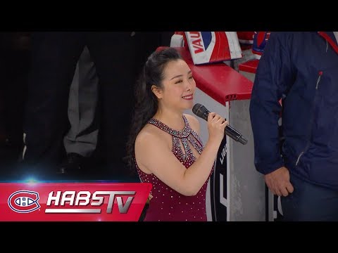Chinese national anthem performed at the Bell Centre