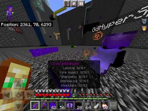 Killing Player With 32k On AnarchyPE Minecraft