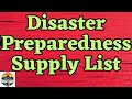 Disaster Preparedness Supply List: Top 20 items is what you really need