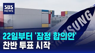 오늘부터 '잠정 합의안' 찬반 투표 시작 / SBS