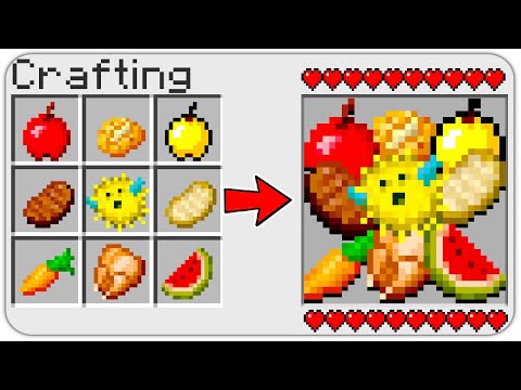 NOOB CINEMA - HOW TO CRAFT ** ALL in ONE ** FOOD in Minecraft? SECRET RECIPE *OVERPOWERED*