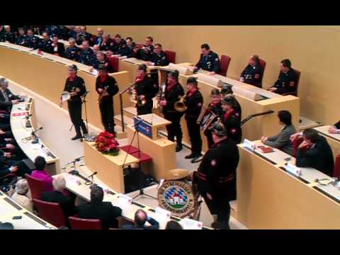 Altneihauser Feierwehrkapell'n im Bayerischen Landtag 10.03.2012