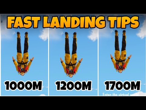 How to land fast in bgmi | fast landing in bgmi | How to land fast in bgmi new update 