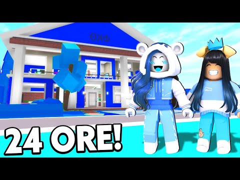 VIVO PER 24 ORE IN UN MONDO SOLO BLU SU BROOKHAVEN ROBLOX!