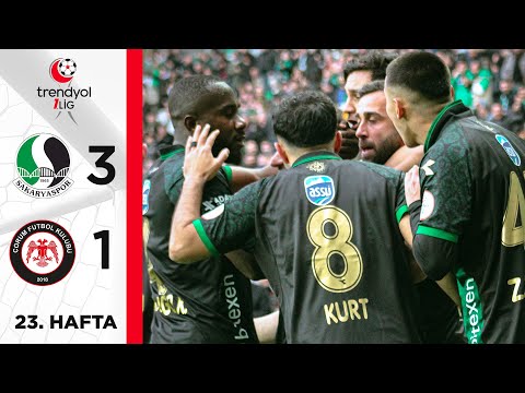 Sakaryaspor (3-1) Ahlatcı Çorum FK - Highlights/Özet | Trendyol 1. Lig - 2023/24