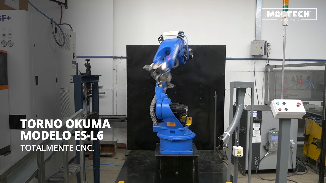 Thumbnail for YASKAWA robot integrated with OKUMA ES-L6 lathe automation system