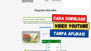 Download lagu Cara Download Video Youtube Tanpa Aplikasi mp3
