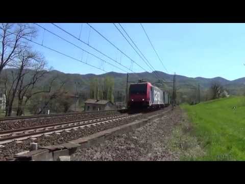 LA STROMBAZZATA BITONALE DELLA SBB 484.019  CARGO IN TRANSITO A RIGOROSO. (AL) 15 - 4 - 2015.