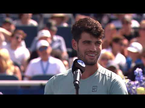 Carlos Alcaraz 2025 Cincinnati Open Champion's Speech