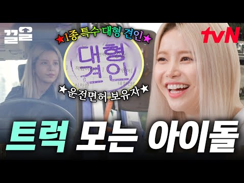 대형 면허 있는 아이돌 어떤데?🚛 마마무 솔라의 대형 트레일러 면허 시험 도전기‼️ | 온앤오프