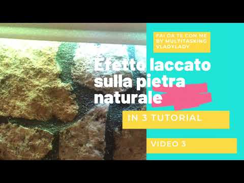 Tutorial fai da te| Come creare effetto laccato sulla pietra naturale.#tutorial #tutorials #stones