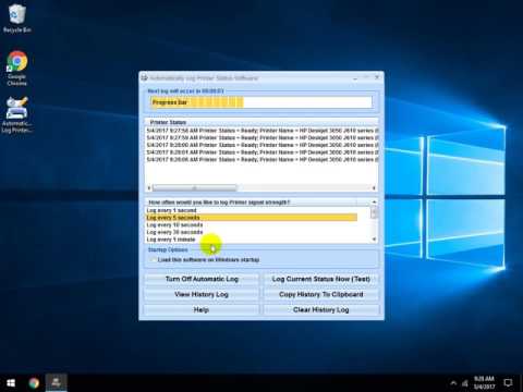 Automatically Log Printer Status Software
