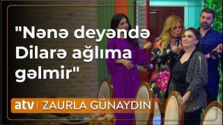 Aygün Kazımova Dilarənin &quot;gözünü çıxartdı&quot;: Efirdə MARAQLI ANLAR YAŞANDI - Zaurla Günaydın