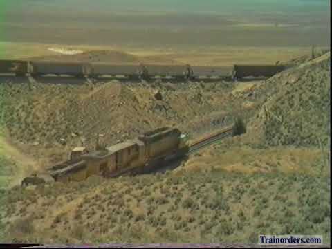 Classic Railroad Series 895 - UP WB, Arnold Loop, Nev.5-16-1991.