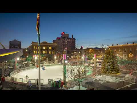 Main Street Square Winter Timelapse - Rapid City