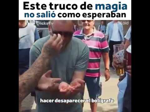 Truco de magia no salió como esperaban