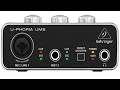 How To Setup The Behringer U Phoria UM2 With Windows 10 Using An Xlr Microphone