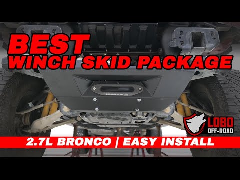 LOBO OFFROAD | FORD BRONCO | HNT Hidden Winch SKID 2.7  INSTALL