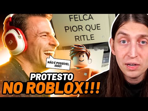 SUPER XANDÃO REAGINDO AO PROTESTO CONTRA O FELCA NO ROBLOX