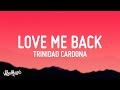 Trinidad Cardona - Love Me Back (Lyrics) you say you love me then, you wanna be my friend