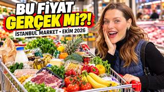 İSTANBUL MARKET FİYATLARI Ekim 2026 🛒 Aylık Market Alışverişi | Günlük Vlog