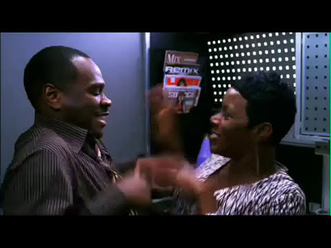 Trailer frame of aisle dancing and neon — illustrates the 'Salt Shaker' and party-rap stretches