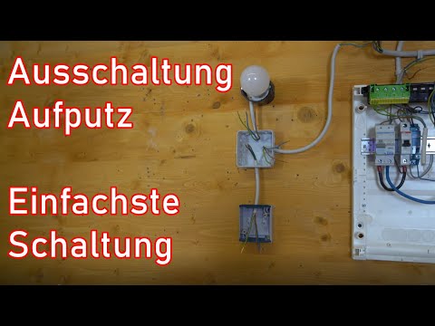 Surface-mounted switch-off wiring