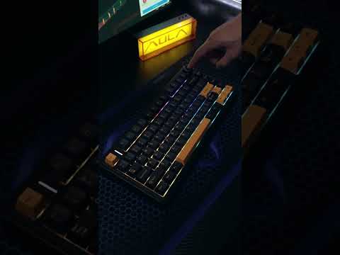 AULA F75 black version keyboard showcase#shorts