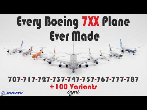 Every Boeing Airliner Ever Made +100 Variants ( 707 to 787 )