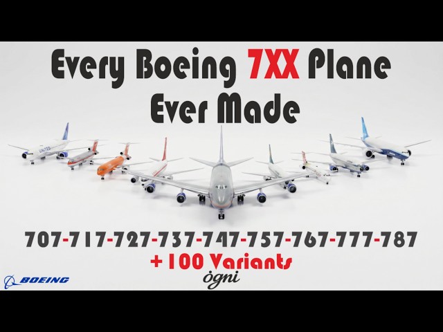 Every Boeing Airliner Ever Made +100 Variants ( 707 to 787 )