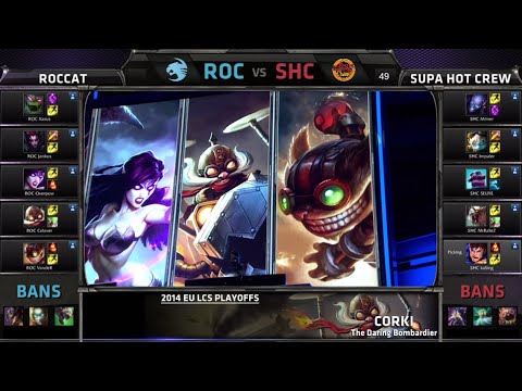SUPA HOT CREW vs ROCCAT | Game 4 Quarter Finals S4 EU LCS Summer 2014 Playoffs | Worlds Regionals