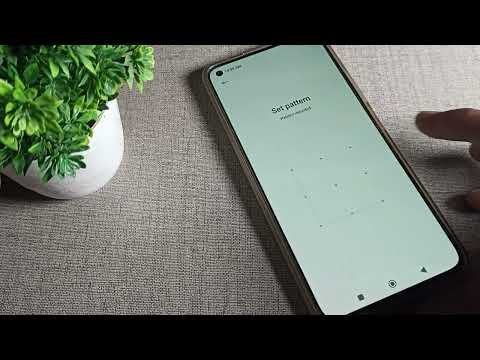 Pattern Lock set in Mi 10t phone, how to set pattern lock