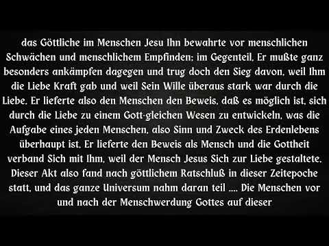 BEDEUTUNG DER ZEITEPOCHE .... VERKÖRPERUNG CHRISTI AUF ERDEN ....