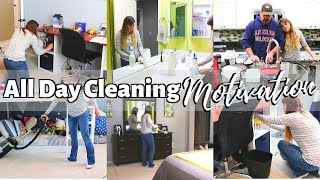 All Day CLEANING MOTIVATION // Whole House // Cleaning Mom