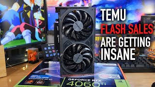 These Flash Sales are Insanity: 4060 ti, Bluray Burner, Cases, Tools, Etc. | Temu Sales