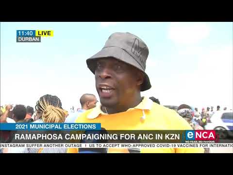 Ramaphosa on a campaign trail in KZN