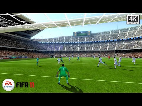 FIFA 11 - BARCELONA VS REAL MADRID - GAMEPLAY PC 4K